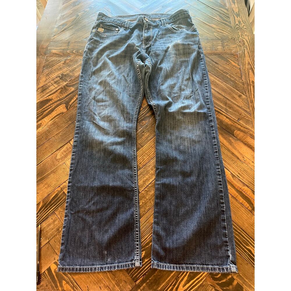 Cinch Carter Green Label Jeans Men 38x36 Western Cowboy Workwear Rodeo Aztec